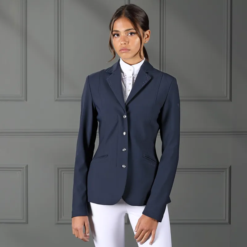 Shires Aubrion Ladies Wellington Show Jacket - Navy-4